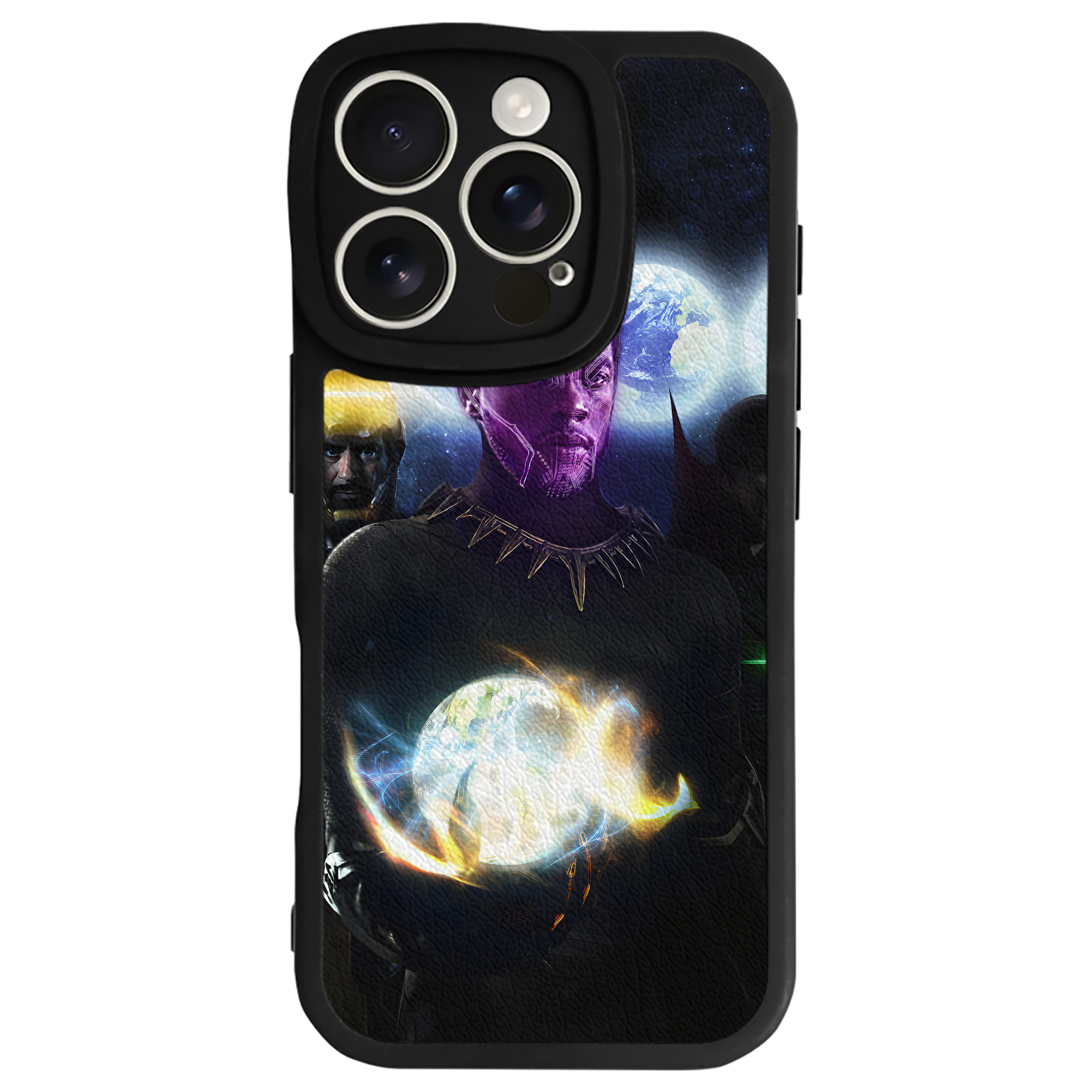 （画像用） アベンジャーズ The Avengers 【iPhone 16シリーズ対応】シリコンスマホケース（レザー調） 材質：シリコン